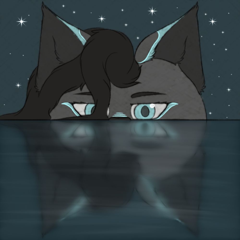 A side profile headshot of an anthro character